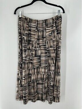 JM Collection Women’s Size Small Multicolor Skirt Midi Elastic Waist 006